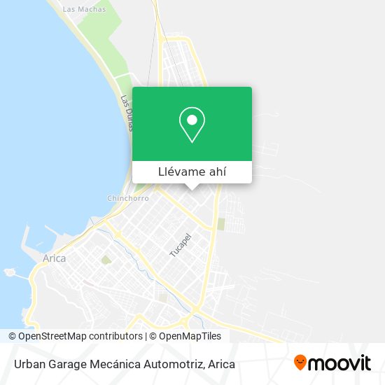 Mapa de Urban Garage Mecánica Automotriz