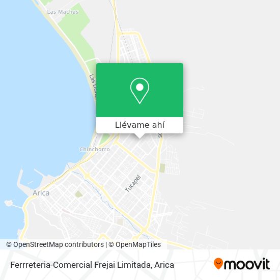 Mapa de Ferrreteria-Comercial Frejai Limitada