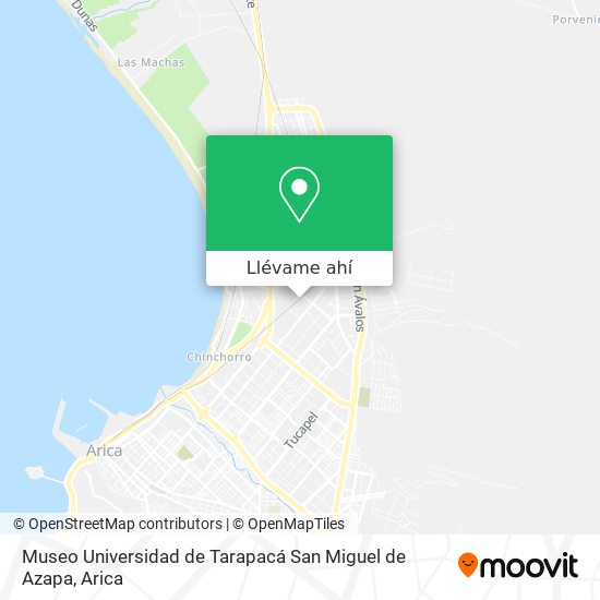 Mapa de Museo Universidad de Tarapacá San Miguel de Azapa