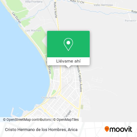 Mapa de Cristo Hermano de los Hombres