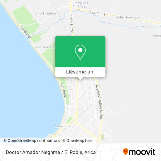 Mapa de Doctor Amador Neghme / El Roble