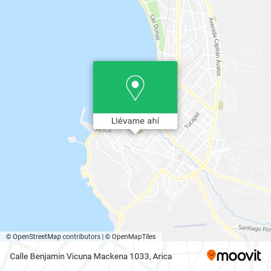 Mapa de Calle Benjamin Vicuna Mackena 1033