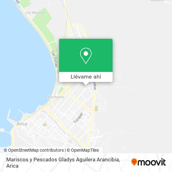 Mapa de Mariscos y Pescados Gladys Aguilera Arancibia