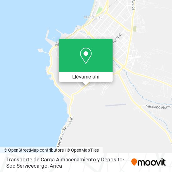 Mapa de Transporte de Carga Almacenamiento y Deposito-Soc Servicecargo