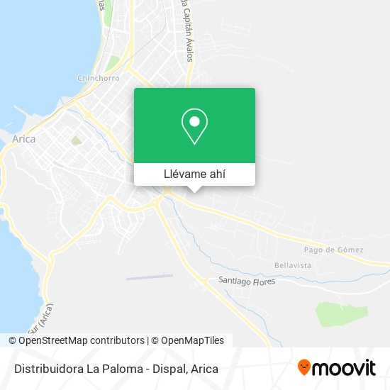 Mapa de Distribuidora La Paloma - Dispal