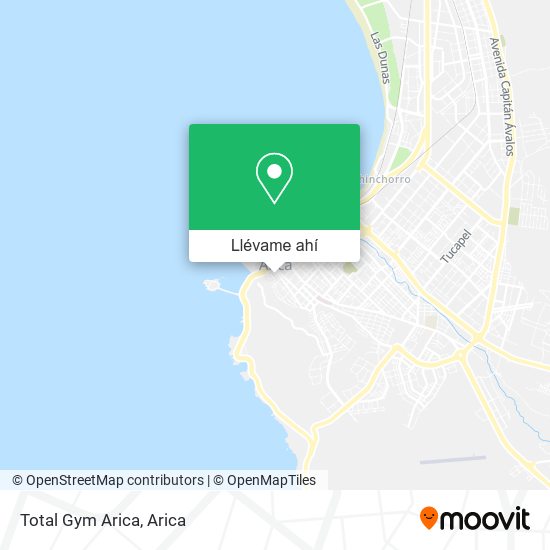 Mapa de Total Gym Arica