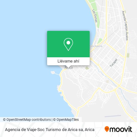 Mapa de Agencia de Viaje-Soc Turismo de Arica sa