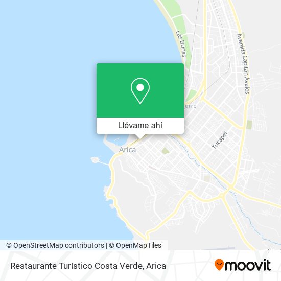 Mapa de Restaurante Turístico Costa Verde