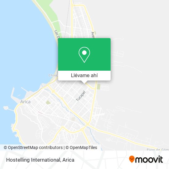 Mapa de Hostelling International