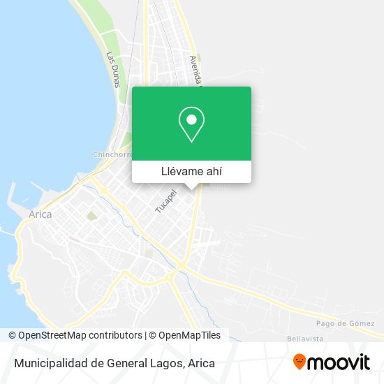 Mapa de Municipalidad de General Lagos