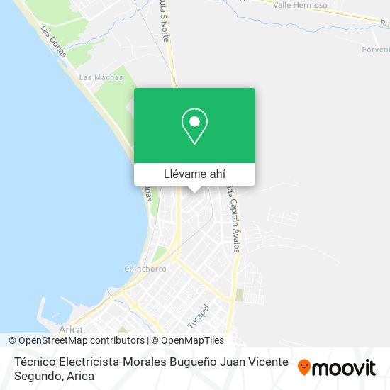 Mapa de Técnico Electricista-Morales Bugueño Juan Vicente Segundo