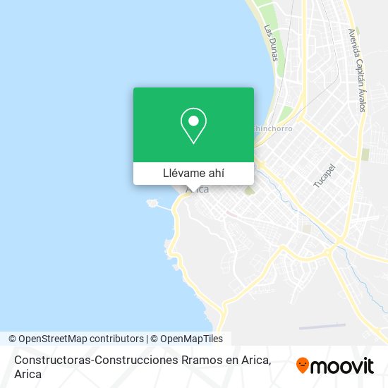 Mapa de Constructoras-Construcciones Rramos en Arica