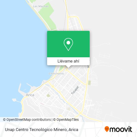 Mapa de Unap Centro Tecnológico Minero