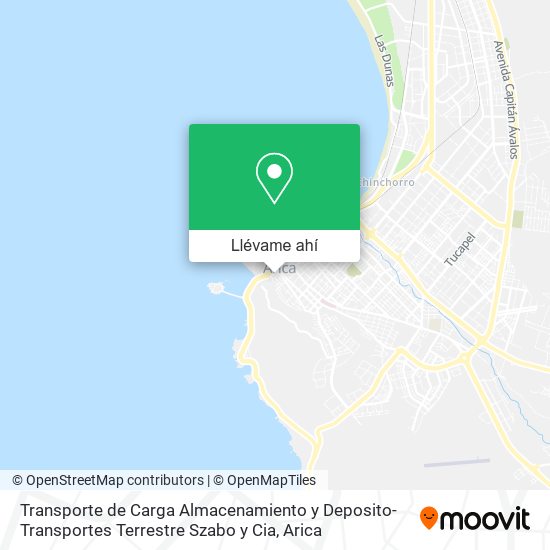 Mapa de Transporte de Carga Almacenamiento y Deposito-Transportes Terrestre Szabo y Cia