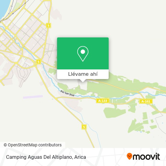 Mapa de Camping Aguas Del Altiplano