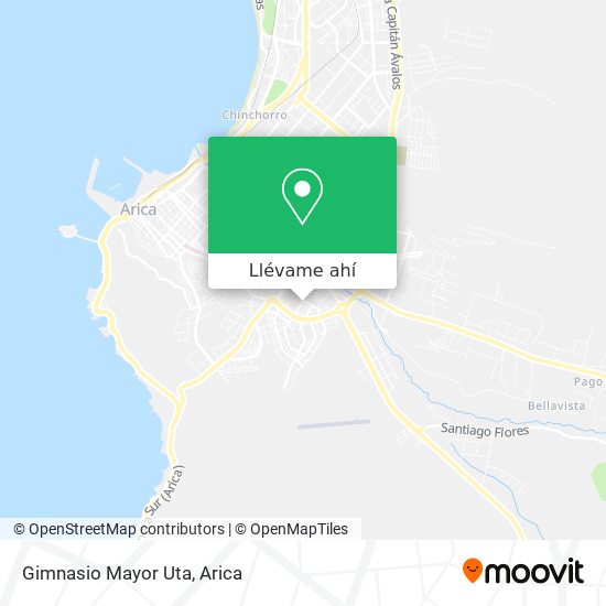 Mapa de Gimnasio Mayor Uta