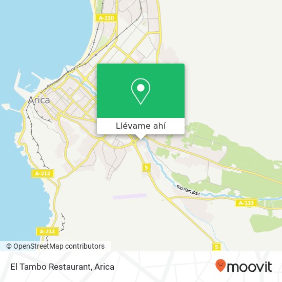 Mapa de El Tambo Restaurant