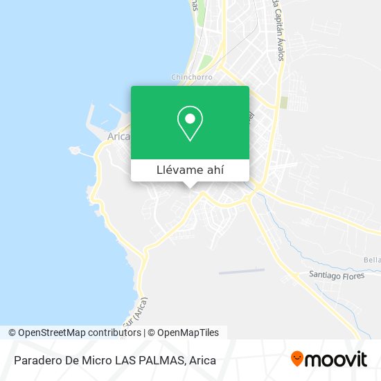 Mapa de Paradero De Micro LAS PALMAS