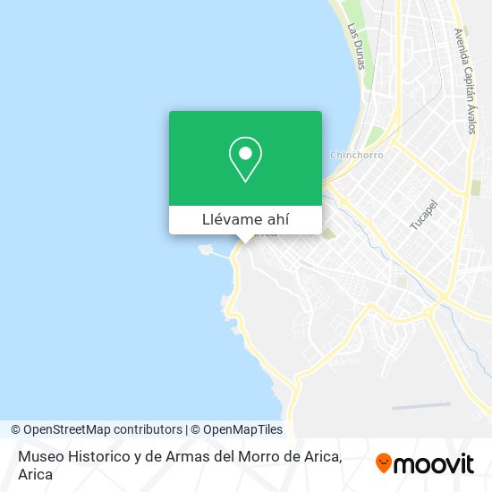 Mapa de Museo Historico y de Armas del Morro de Arica