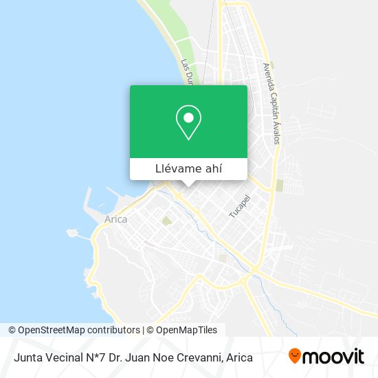 Mapa de Junta Vecinal N*7 Dr. Juan Noe Crevanni