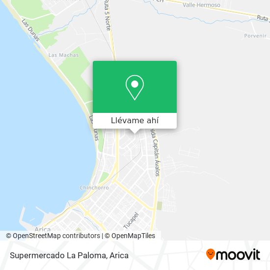 Mapa de Supermercado La Paloma