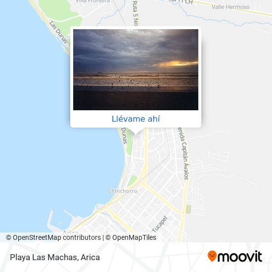 Mapa de Playa Las Machas