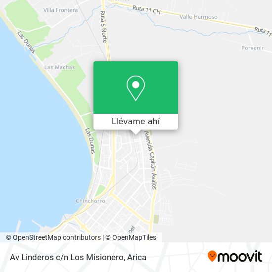 Mapa de Av Linderos c/n Los Misionero