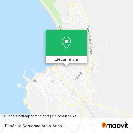 Mapa de Depósito Contopsa Arica