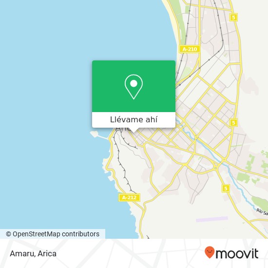 Mapa de Amaru, Avenida Rafael Sotomayor 490 1000000 Arica, Arica, Arica y Parinacota