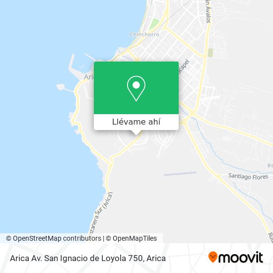 Mapa de Arica Av. San Ignacio de Loyola 750