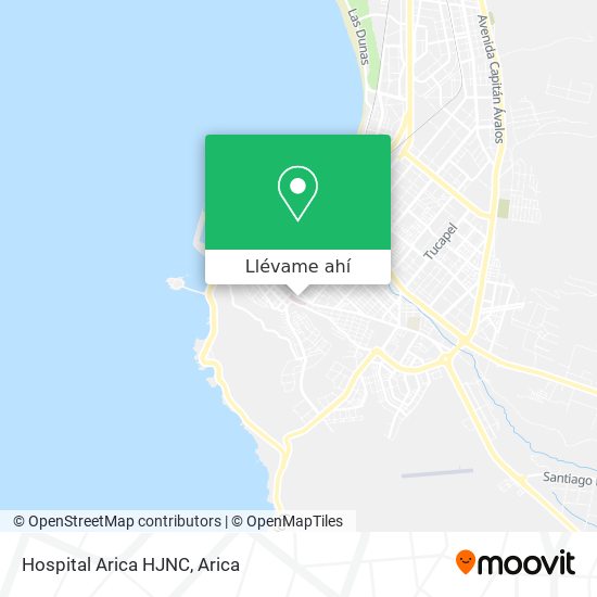 Mapa de Hospital Arica HJNC
