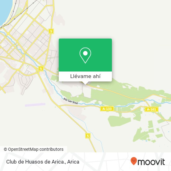 Mapa de Club de Huasos de Arica.