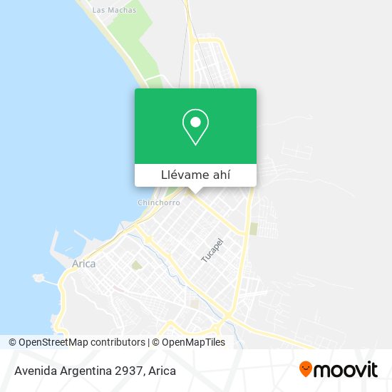 Mapa de Avenida Argentina 2937