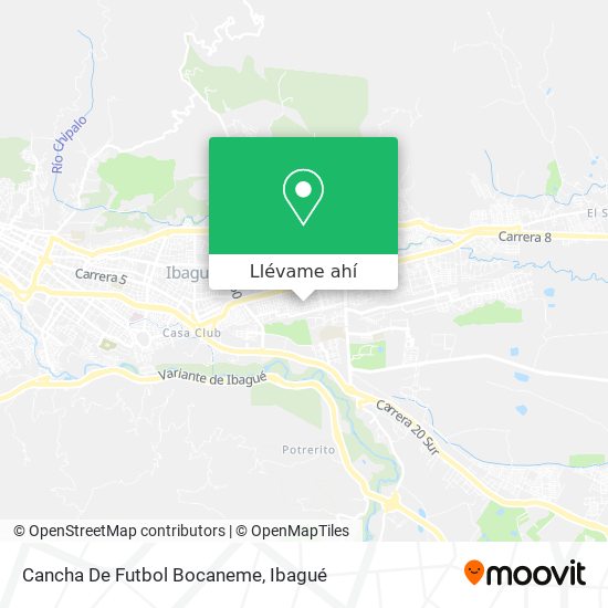 Mapa de Cancha De Futbol Bocaneme