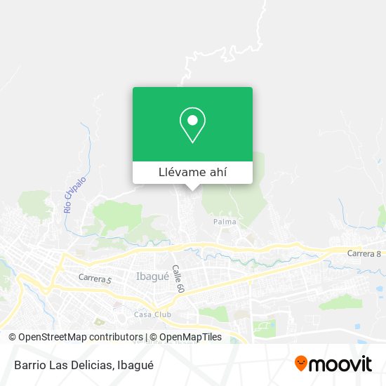 Mapa de Barrio Las Delicias
