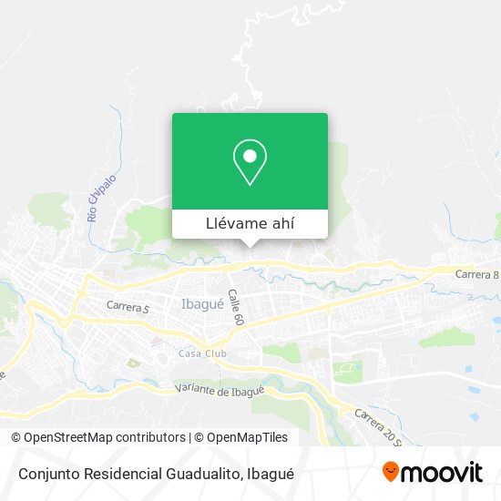 Mapa de Conjunto Residencial Guadualito