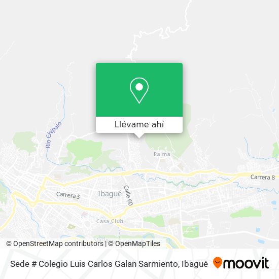 Mapa de Sede # Colegio Luis Carlos Galan Sarmiento