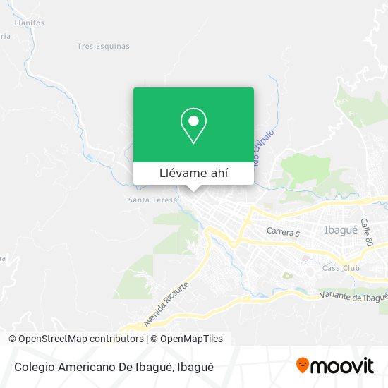 Mapa de Colegio Americano De Ibagué