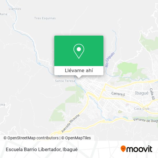 Mapa de Escuela Barrio Libertador