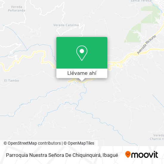 Mapa de Parroquia Nuestra Señora De Chiquinquirá