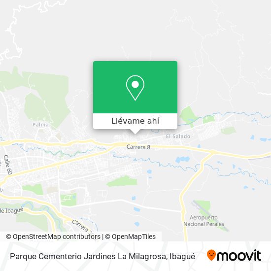 Mapa de Parque Cementerio Jardines La Milagrosa