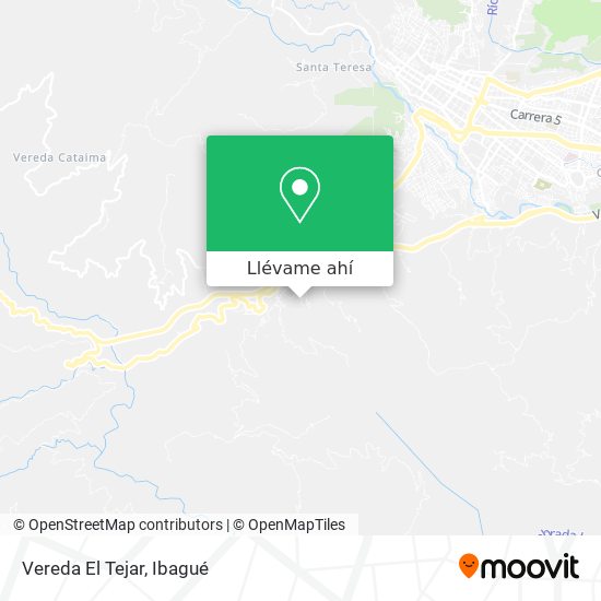 Mapa de Vereda El Tejar