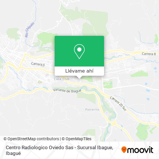 Mapa de Centro Radiologico Oviedo Sas - Sucursal Ibague