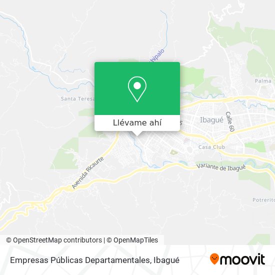 Mapa de Empresas Públicas Departamentales