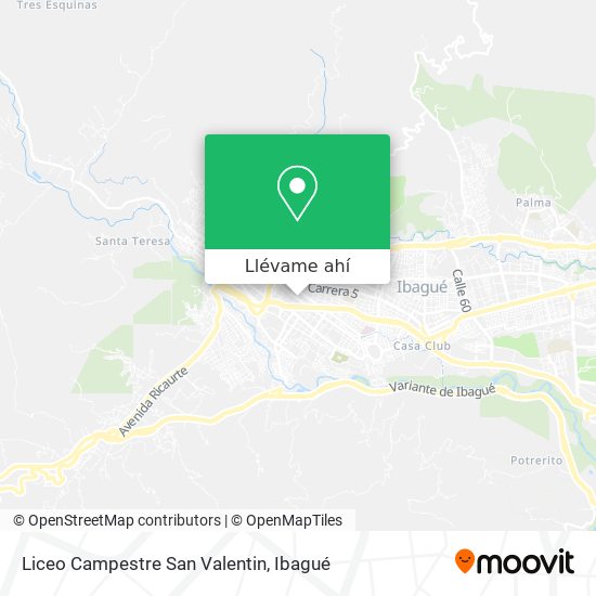 Mapa de Liceo Campestre San Valentin