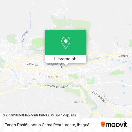 Mapa de Tango Pasión por la Carne Restaurante