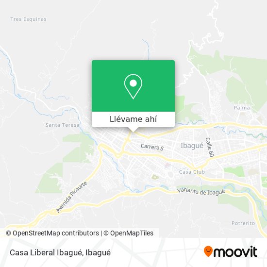 Mapa de Casa Liberal Ibagué