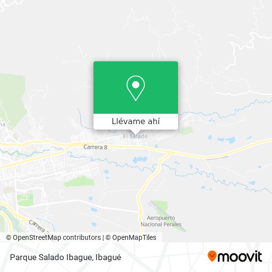 Mapa de Parque Salado Ibague