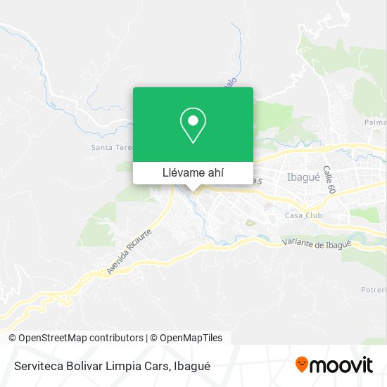 Mapa de Serviteca Bolivar Limpia Cars