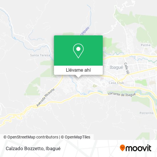 Mapa de Calzado Bozzetto